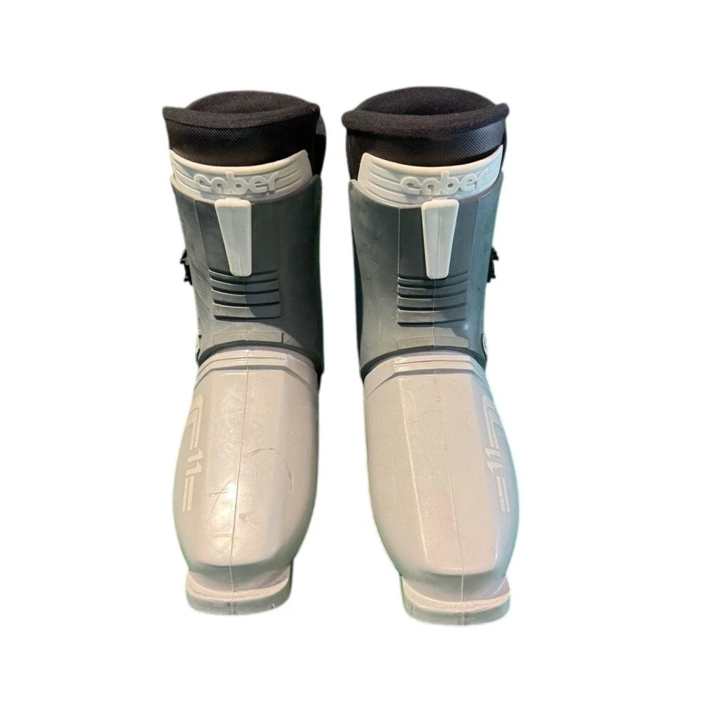 Vintage Caber‎ R11 Grey Ski Boots Made in Italy Mens Size 10 Rear Entry Retro